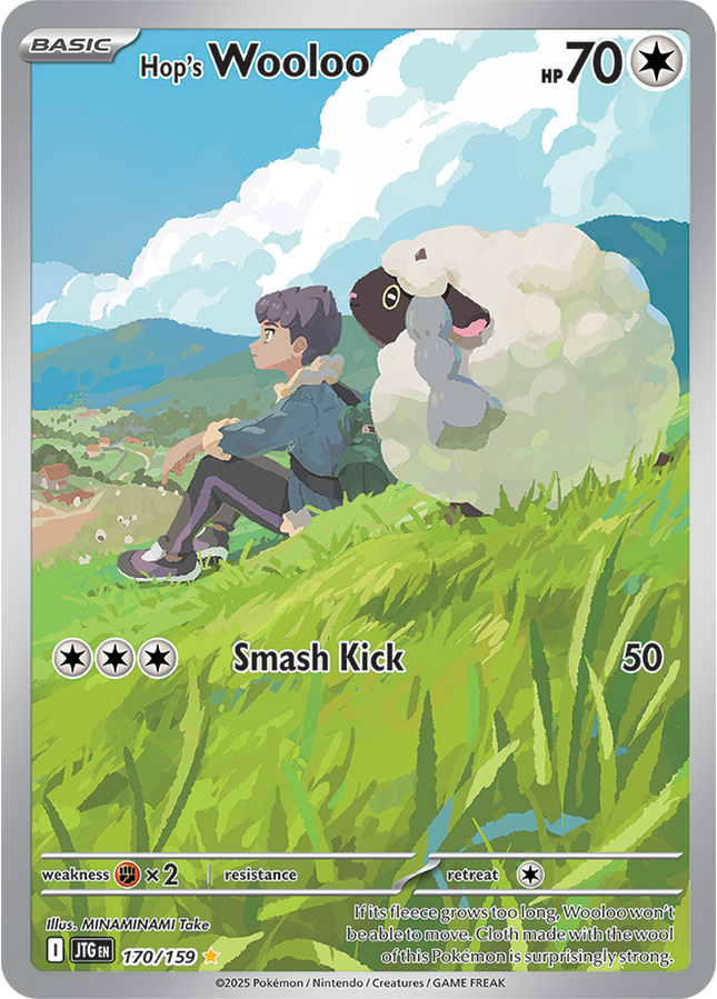 Carta Individual Pokémon Hop's Wooloo Illustration Rare 170/159, Trainer, set Journey Together - Thunder Cards México