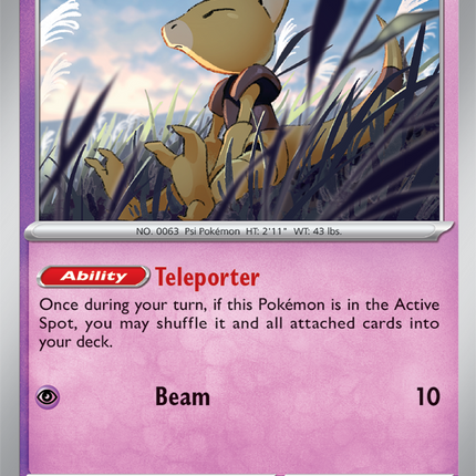 Carta Individual Pokémon Abra 080/167, Supporter Trainer, set Twilight Masquerade- Thunder Cards México