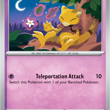 Carta Individual Pokémon Abra 054/132, Supporter Trainer, set Mega Evolution- Thunder Cards México