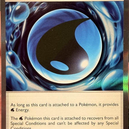 Carta Energía de Pokémon Bubbly Water Energy 084/086, set Chaos Rising, - Thunder Cards México