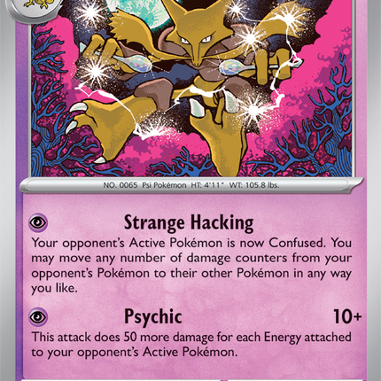 Carta Individual Pokémon Alakazam 082/167, , set Twilight Masquerade,  Thunder Cards México, Holo