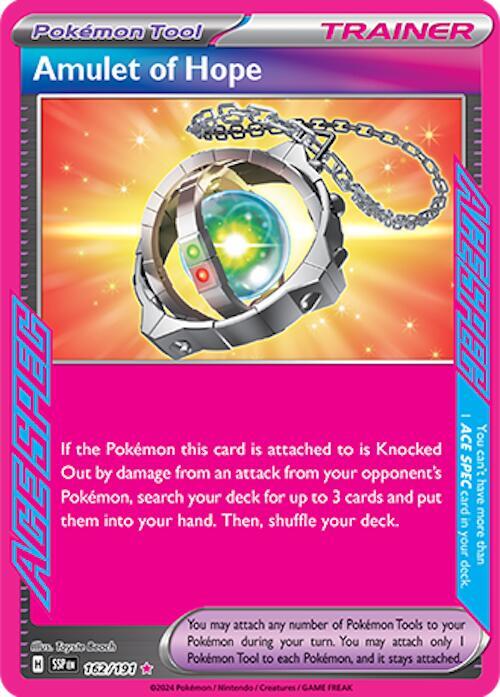 Carta Pokémon Amulet of Hope 162/191 del set Surging Sparks TCG en Thunder Cards México