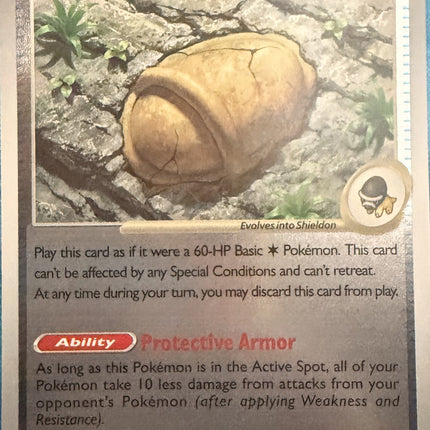 Carta individual Pokémon Antique Armor Fossil 072/084, set Pitch Black, en Thunder Cards México Reverse