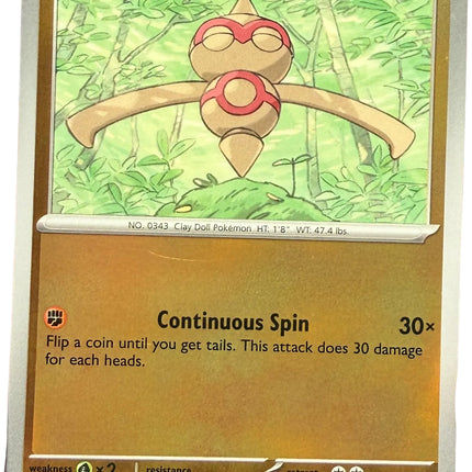 Carta Individual Pokémon Baltoy Reverse 046/086, BASIC Pokémon 70 HP, set Chaos Rising, Ilustración de 046 - Thunder Cards México