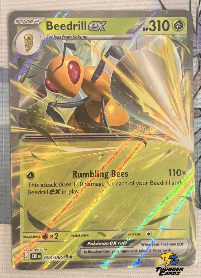 Beedrill EX - 003/086 - ME4: Chaos Rising (CRI)