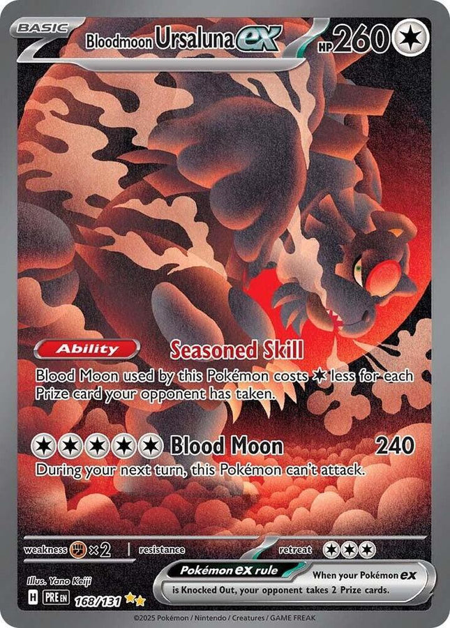 Bloodmoon Ursaluna EX SIR  168/131 - SV: Prismatic Evolutions (PRE)