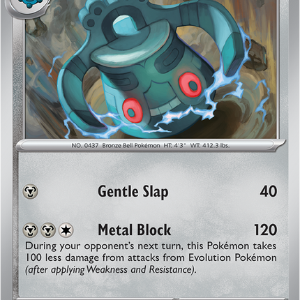 Carta individual Pokémon Bronzong 064/084, set Pitch Black, en Thunder Cards México 
