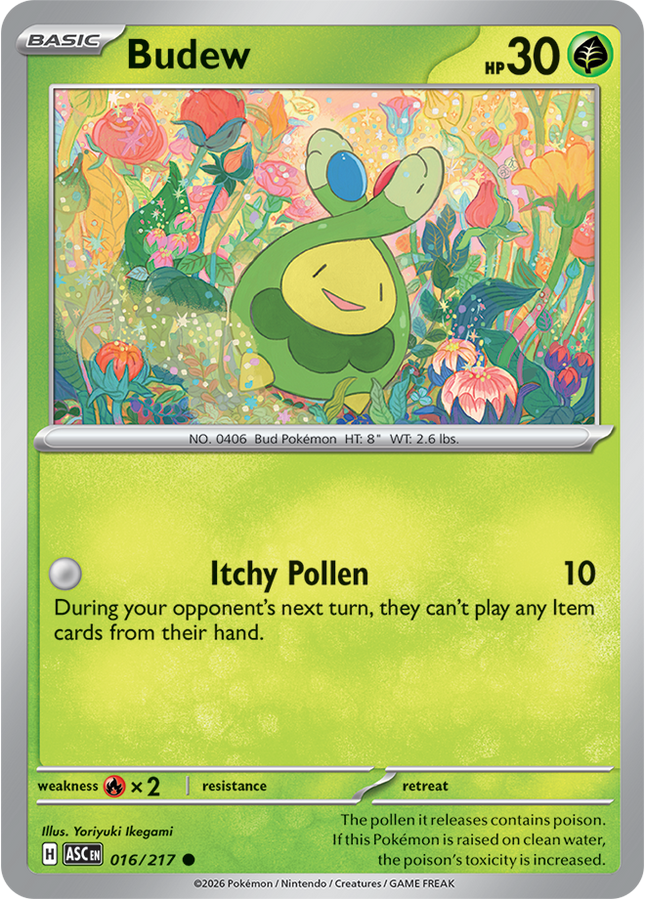 Carta Pokémon Budew 016/217 - Ascended Heroes - Thunder Cards