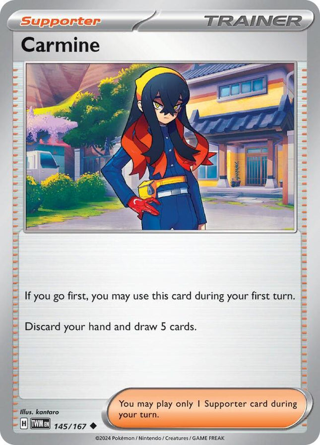Carta Pokémon Carmine 145/167 del set Twilight Masquerade de Pokémon TCG en Thunder Cards