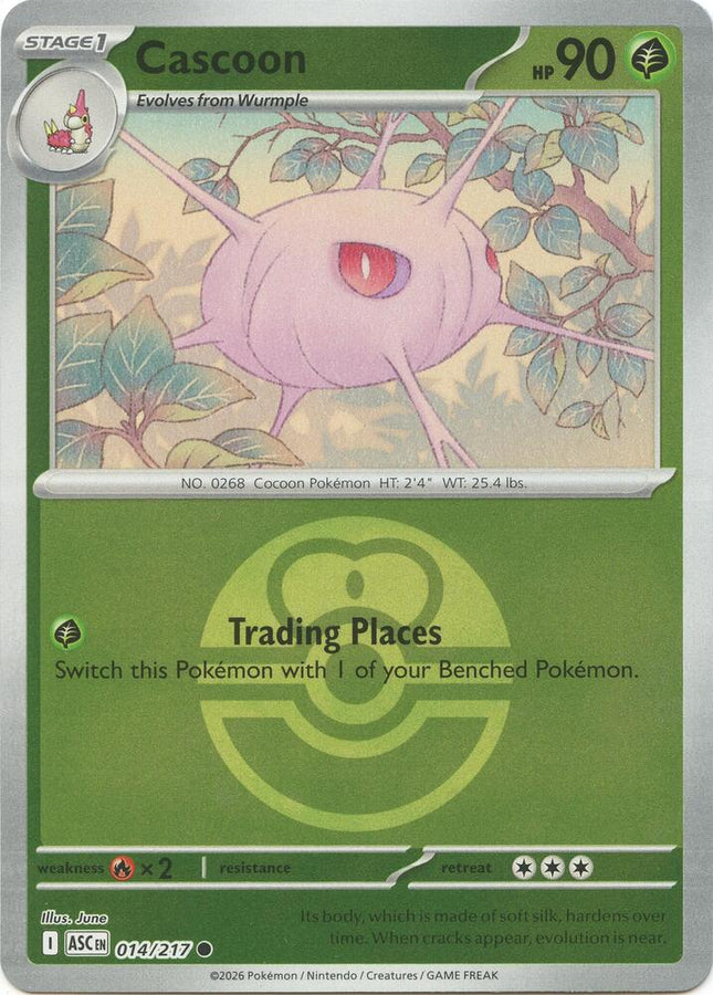 Carta Pokémon Cascoon 014/217 - Ascended Heroes - Thunder Cards