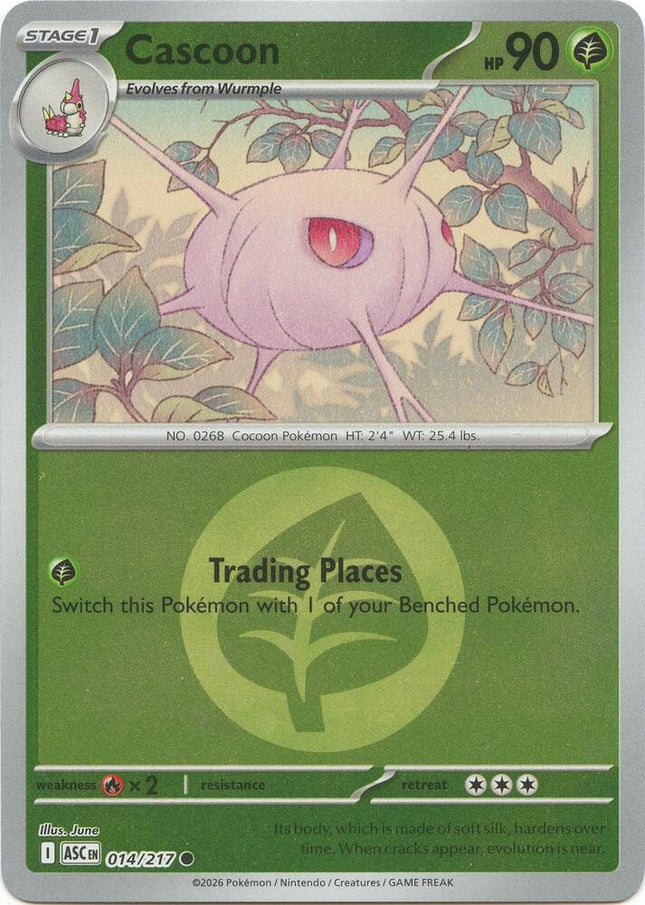 Carta Pokémon Cascoon 014/217 - Ascended Heroes - Thunder Cards