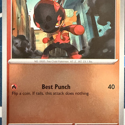 Carta individual Pokémon Charcadet 011/084, set Pitch Black, en Thunder Cards México Reverse