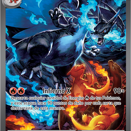 Carta Individual Pokémon Mega Charizard X EX Español Special Illustration Rare 125/094, Trainer, set Phantasmal Flames, Ilustración de danciao - Thunder Cards México