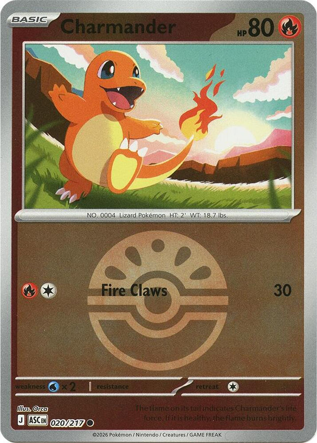 Carta Pokémon Charmander 020/217 - Ascended Heroes - Thunder Cards