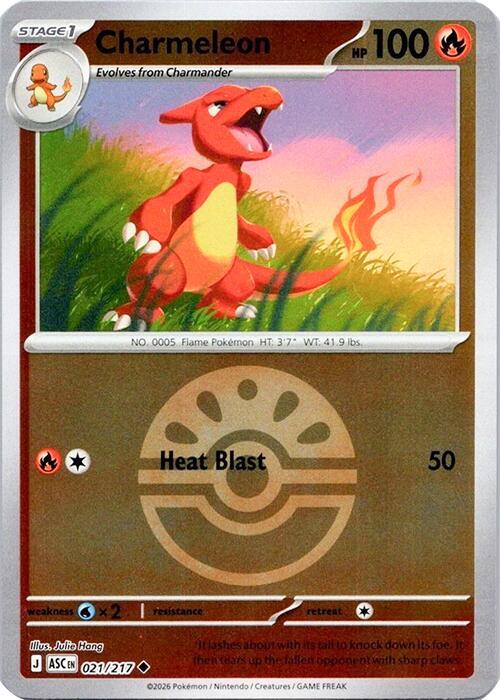 Carta Pokémon Charmeleon 021/217 - Ascended Heroes - Thunder Cards