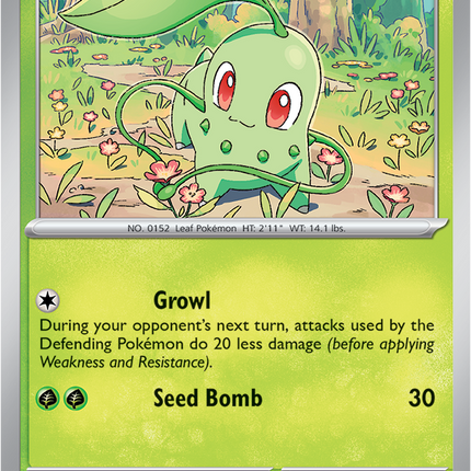 Carta Pokémon Erika's Chikorita 008/217 - Ascended Heroes - Thunder Cards