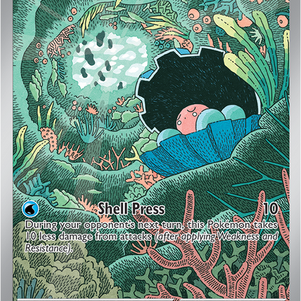 Carta Pokémon Clamperl (IR) 195/182 del set Destined Rivals de Pokémon TCG en Thunder Cards