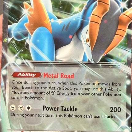 Carta Individual Pokémon Cobalion EX 064/086, BASIC Pokémon 210 HP, set Chaos Rising, Ilustración de 5ban Graphics - Thunder Cards México