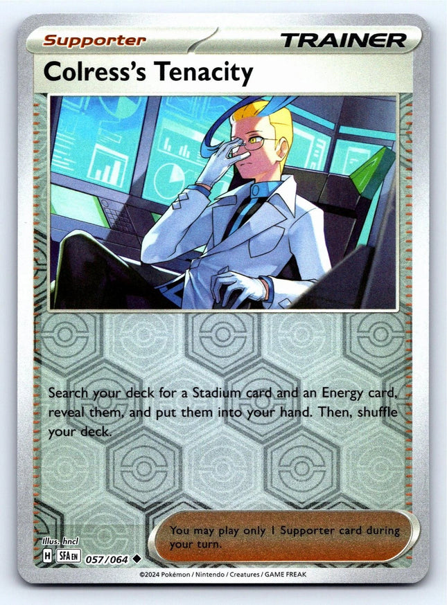 Carta Pokémon Colress's Tenacity Reverse 057/064 del set Shrouded Fable de Pokémon TCG en Thunder Cards