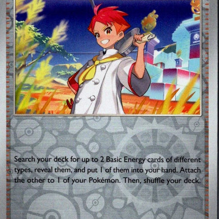 Carta Individual Pokémon Trainer Crispin Reverse 133/142, Supporter Trainer, set Stellar Crown, Ilustración de GIDORA- Thunder Cards México