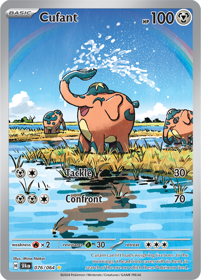 Carta Pokémon Cufant (IR) 076/064 del set Shrouded Fable de Pokémon TCG en Thunder Cards