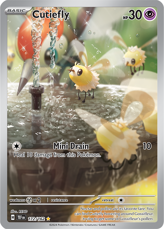 Carta Pokémon Cutiefly (IR) 172/162 del set Temporal Forces de Pokémon TCG en Thunder Cards