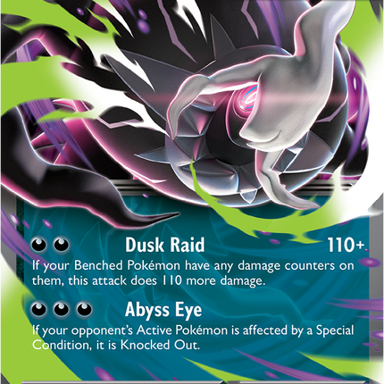 Carta individual Pokémon Mega Darkrai EX 048/084, set Pitch Black, en Thunder Cards México 