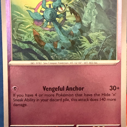 Carta individual Pokémon Dhelmise 039/084, set Pitch Black, en Thunder Cards México Reverse