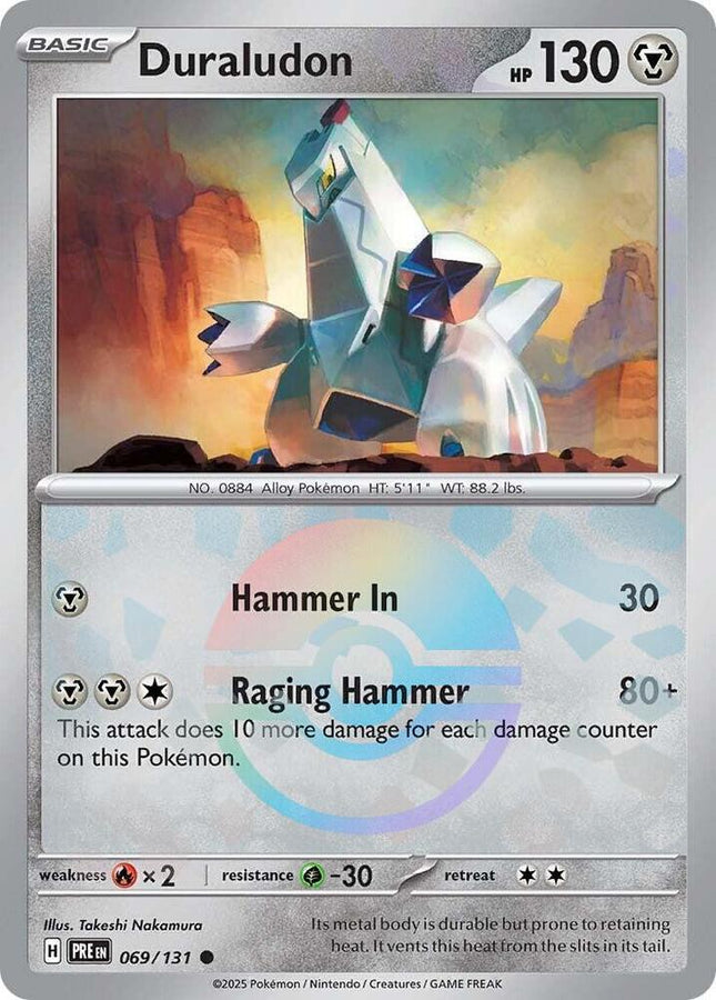 Carta Pokémon Duraludon 069/131 del set Prismatic Evolutions TCG en Thunder Cards Pokeball