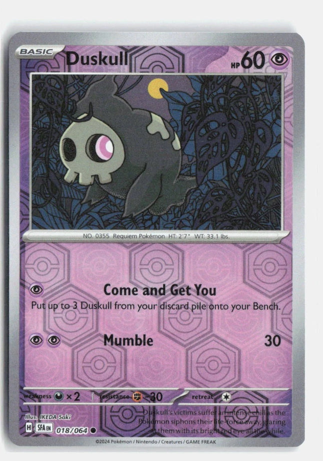 Duskull - 018/064 - SV: Shrouded Fable (SFA) Reverse