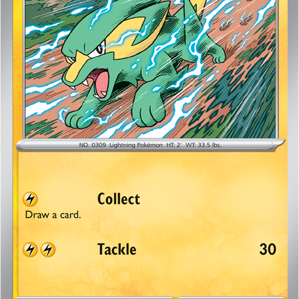 Carta individual Pokémon Electrike 022/084, set Pitch Black, en Thunder Cards México 