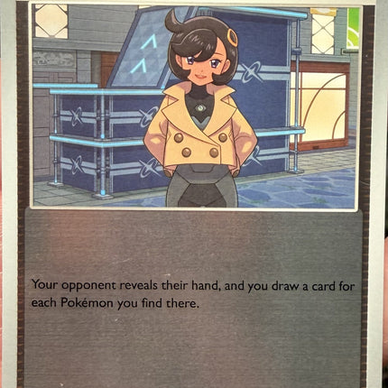 Carta Partidario Pokémon Emma Reverse 077/086, set Chaos Rising, Ilustración de Akira Komayama - Thunder Cards México