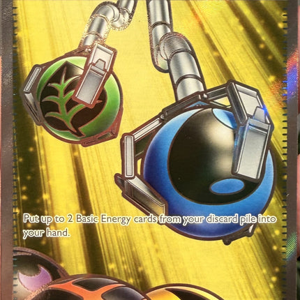 Carta Individual Pokémon Energy Retrieval Ultra Rara 108/086, set Chaos Rising, Ilustración de Toyste Beach- Thunder Cards México