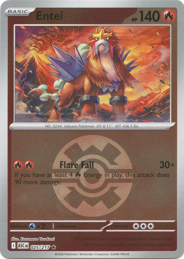 Carta Pokémon Entei 025/217 - Ascended Heroes - Thunder Cards
