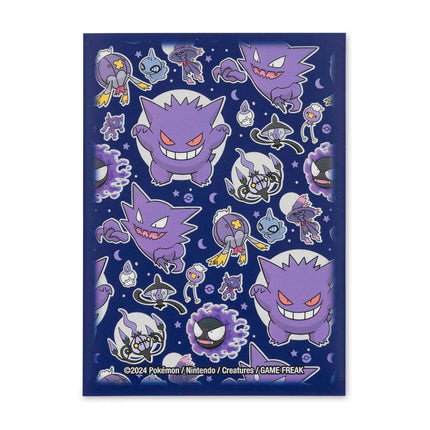 Paquete oficial de micas protectoras Pokémon Center de la colección Ghostly Gathering Apparition Assortment con ilustraciones de Gengar y tipo Fantasma
