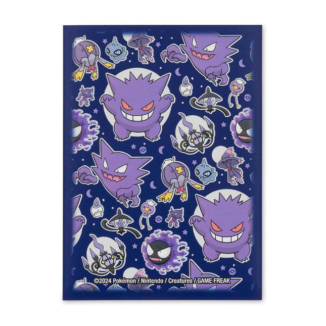 Paquete oficial de micas protectoras Pokémon Center de la colección Ghostly Gathering Apparition Assortment con ilustraciones de Gengar y tipo Fantasma