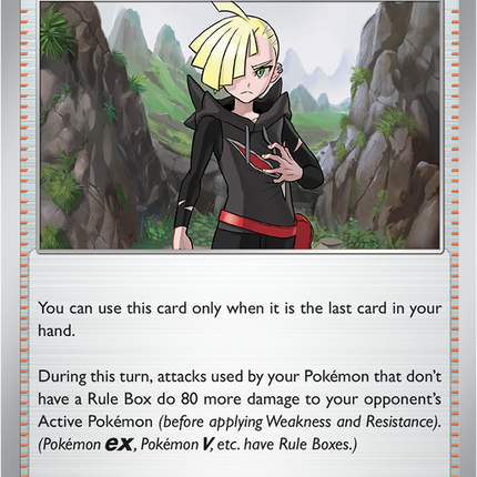 Carta individual Pokémon Gladion's Final Battle 077/084, set Pitch Black, en Thunder Cards México 
