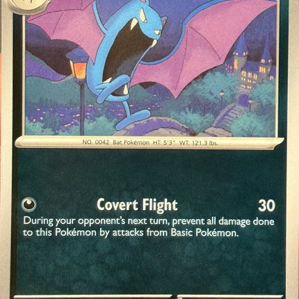 Carta Individual Pokémon Golbat 050/086, reverse Stage 1 Pokémon 80 HP, set Chaos Rising, Ilustración de Mousho - Thunder Cards México