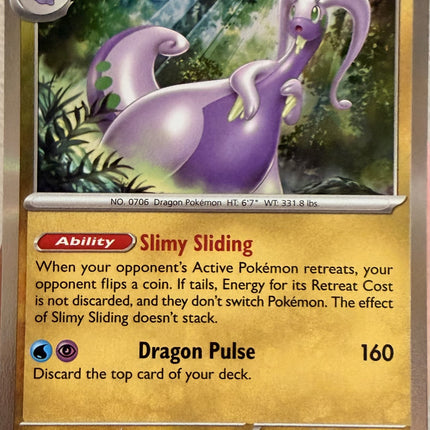 Carta Individual Pokémon Goodra 068/086, Stage 2 Pokémon 160 HP, set Chaos Rising, Ilustración de Tonj - Thunder Cards México Matsuno