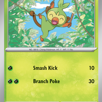 Carta Individual Pokémon Grookey 014/167 Twilight Masquerade, en Thunder Cards México