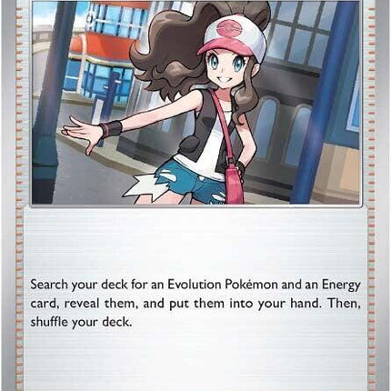 Carta Individual Pokémon Trainer Hilda 084/086, Supporter Trainer, set S&V: White Flare, Ilustración de yuu- Thunder Cards México