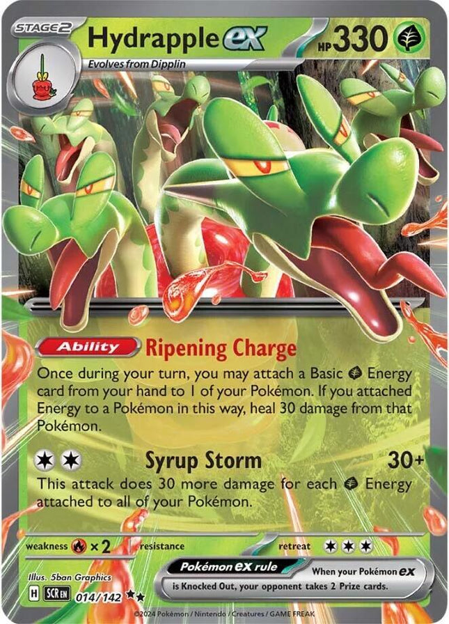 Carta Pokémon Hydrapple EX (DR) 014/142 del set Stellar Crown de Pokémon TCG en Thunder Cards