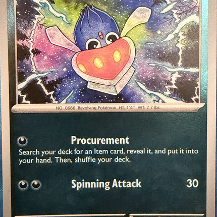 Carta individual Pokémon Inkay 051/084, set Pitch Black, en Thunder Cards México Reverse