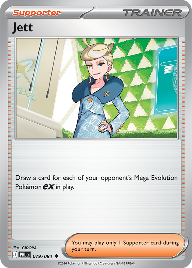 Carta individual Pokémon Jett 079/084, set Pitch Black, en Thunder Cards México