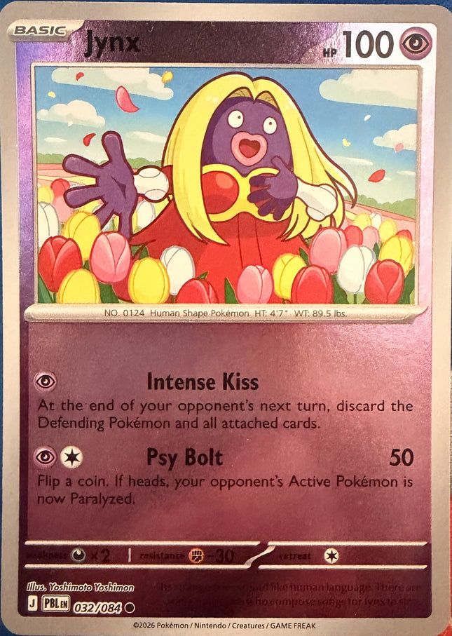 Carta individual Pokémon Jynx 031/084, set Pitch Black, en Thunder Cards México Reverse
