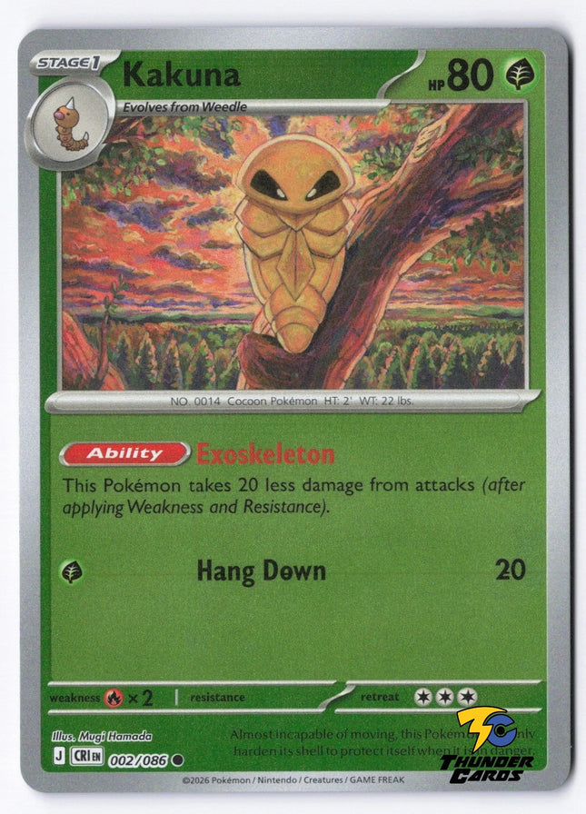 Kakuna - 002/086 - ME4: Chaos Rising (CRI) (Reverse)