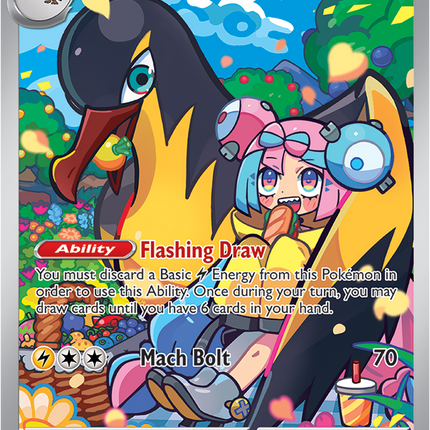 Carta Individual Pokémon Iono's Kilowattrel Illustration Rare 163/159, Trainer, set Journey Together - Thunder Cards México