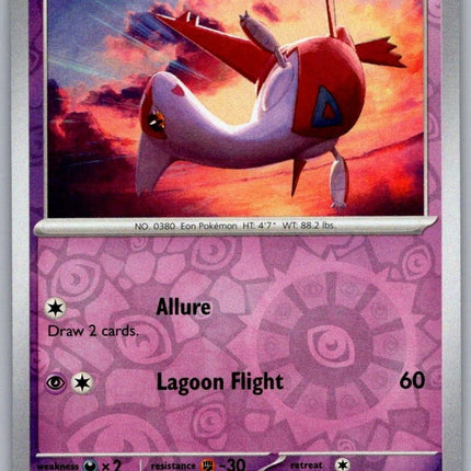 Carta Individual Pokémon Latias 067/162 , set Temporal Forces,  Thunder Cards México, Reverse Holo