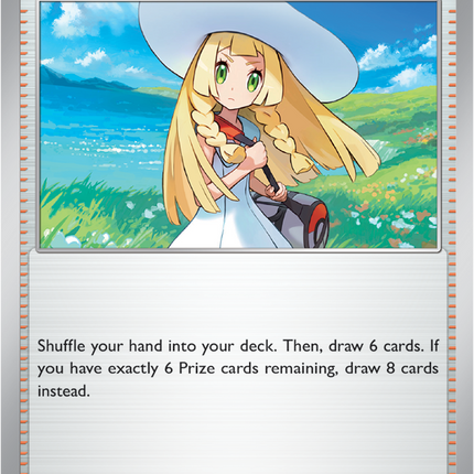 Carta Individual Pokémon Trainer Lillie's Determination 119/132, Supporter Trainer, set Mega Evolution, Ilustración de Atsushi Furusawa- Thunder Cards México