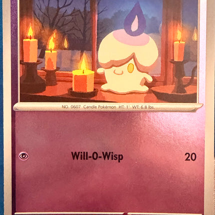 Carta individual Pokémon Litwick 036/084, set Pitch Black, en Thunder Cards México Reverse